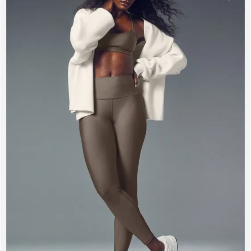 Alo Yoga 7/8 High-Waist Airlift Legging In Olive Tree